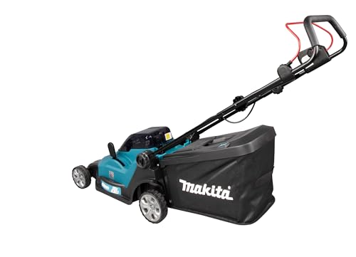 WDERNI Makita DLM432PT2 Akku-Rasenmäher 2x18V / 5,0 Ah, 2 Akkus + Doppelladegerät, 36 V, Gasolina
