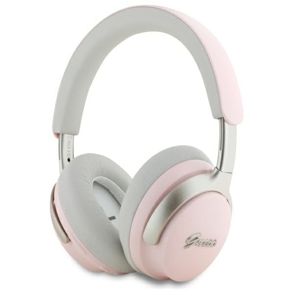 CG MOBILE Guess Auriculares Bluetooth ANC/ENC DB Metal Script Logo Rosa