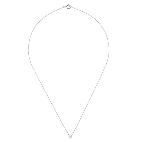 Orphelia Collar con colgante Mujer oro blanco - KD-2034