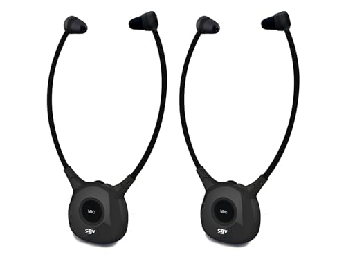 CGV DOLFIN Onyx Duo Auriculares de Audio estetoscópicos TV/HiFi inalámbricos