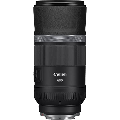 Canon Objetivo RF 600 mm F11 IS STM - Lente Teleobjetivo, Ideal para Detalles Lejanos, tamaño Compacto, Nítido y sin trpidación con estabilizador óptico 5 Pasos, Compatible con Sistema EOS R, Negro