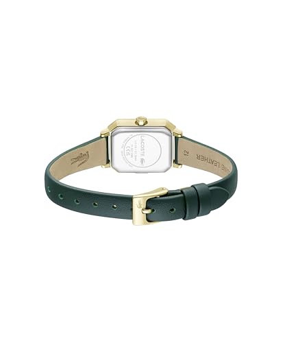 Lacoste Reloj De Movimiento De Cuarzo De Dos Manecillas para Mujer Colección Parisienne con Correa de Cuero Verde - 2001442