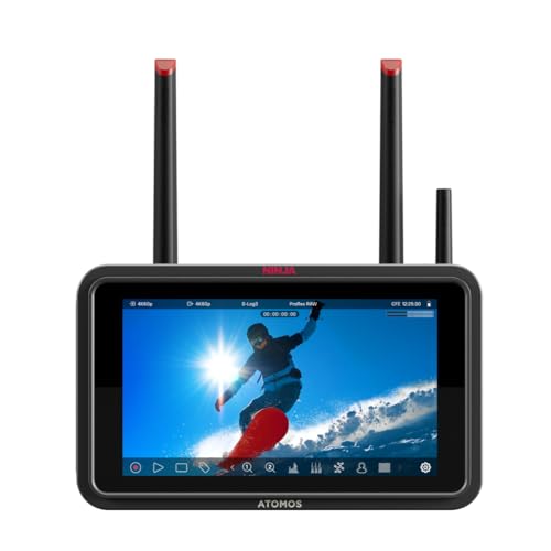 Atomos Ninja TX – 5,2″ 1500 nits HDR Touch Monitor Grabador • 12G‑SDI & HDMI 2.0 I/O • 8K30 ProRes Raw + CFexpress/USB‑C Grabación • Wi‑Fi Integrado + NDI/TX/RX + Camera a Cloud + AirGlu Timecode