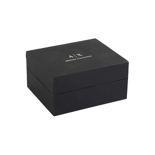 Armani Exchange Reloj Hombre, Movimiento cronógrafo, 47mm Caja de silicona azul con correa de silicona, AX1335