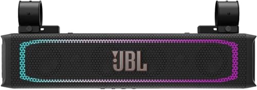 JBL Altavoz RallyBar de 21" - Barra de Sonido Bluetooth Exterior para Vehículos y Barco Marino con 8 Altavoces Potente Resistentes al Agua, Amplificador de 150 W rms, Iluminación LED y Subwoofer