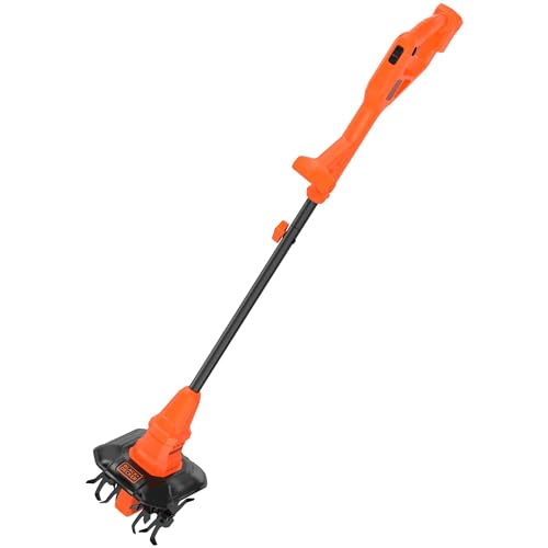 BLACK+DECKER BETL18B-XJ Cultivador 18V, Velocidad Ajustable, 4 Hojas de Acero de 16 cm, Ligera y Maniobrable, Compatible con batería PowerConnect, No Incluye Batería ni Cargador
