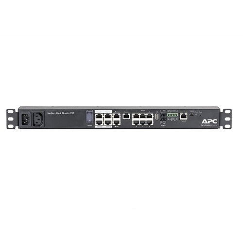 APC by Schneider Electric NetBotz Rack Monitor 250 - Accesorio de Rack (Rack Monitor, Negro, 1U, 2 Salidas AC, 432 mm, 43 mm)