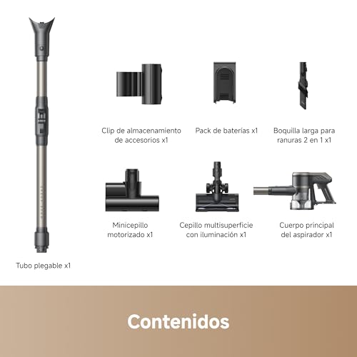 Mova S2 Aspiradora sin Cable de Succión de 33000Pa, Más de 81 min de Funcionamiento, Eficacia de Filtrado del 99,9%, Diseño Antienredos, Ideal para la Limpieza de Casas, Pelo de Mascotas, Alfombras