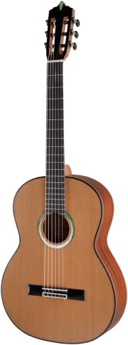 ARTESANO Guitarra de concierto Nuevo Verde, maciza, funda blanda