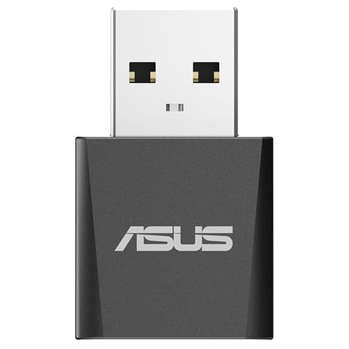 ASUS USB-BE92 Nano - Adaptador USB Nano WiFi 7 BE6500 tribanda, Banda de 6 GHz, Compatible con 4096-QAM, Plug and Play, Compatible con Windows 10 y 11