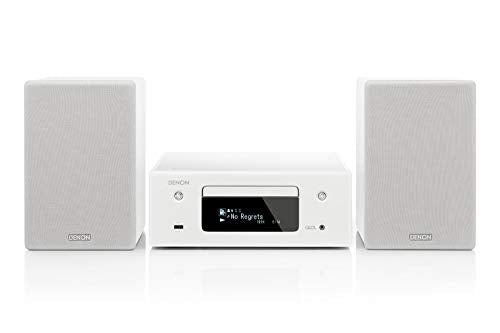 Denon Ceol/N10 - Microcadena con conexión en red, color blanco