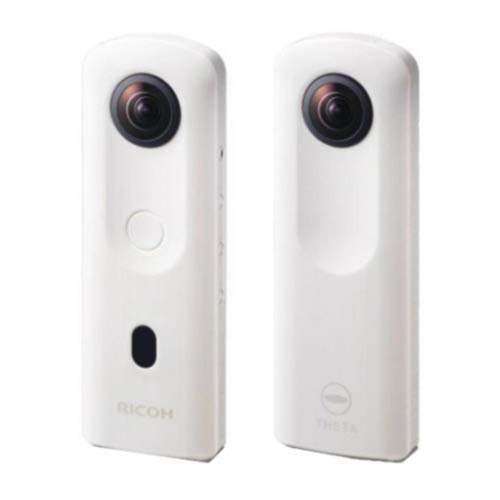 Ricoh Theta SC2 - Cámara Blanca de 360°, Video 4K con estabilización de Imagen, Imagen, Transferencia de Datos de Alta Velocidad, Hermosa Vista Nocturna con bajo Ruido, Delgada y