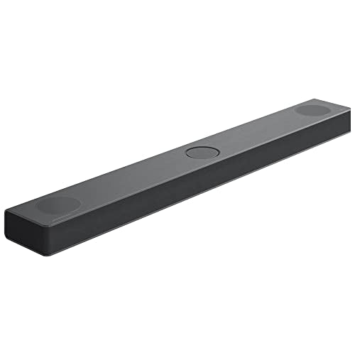 LG S80QY - Barra de Sonido Inteligente, 480W, 3.1.3 Canales con Triple Altavoz Atmos Vertical, Compatible con Altavoces Traseros SPQ8-S, Sonido Envolvente Dolby Atmos, dst:X e IMAX, Color Negro