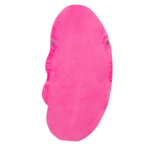 Espejo de pie con Forma de Madera DM y Terciopelo en Rosa 50x3,5x100cm