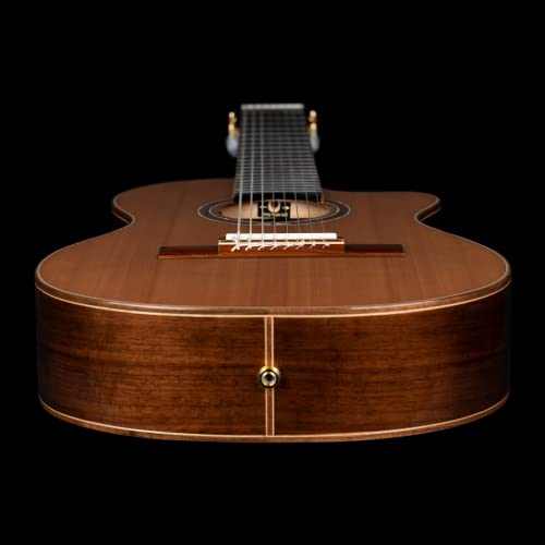 ORTEGA Performer Series Classical Guitar 44 8 String Cedro natural y funda RCE159-8