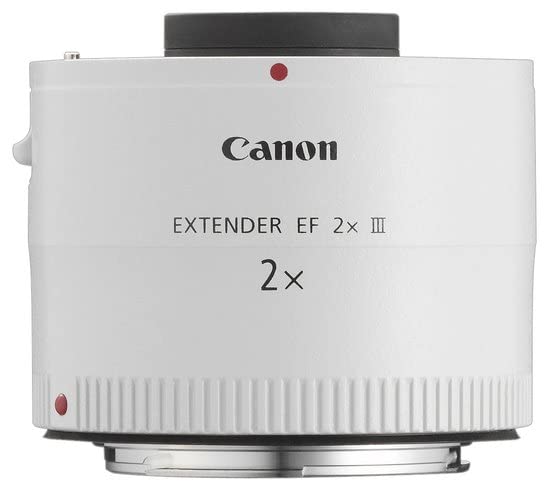 Canon EF 2x III - Adaptador para objetivos de cámaras Canon EF, color blanco