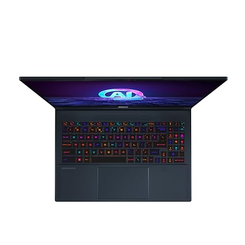 MSI Stealth 16 AI Studio A1VIG-003FR Ordinateur portátil 40,6 cm (16") UHD Intel Core Ultra 9 185H 32 Go DDR5-SDRAM 1