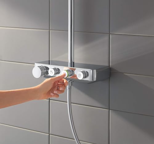 Grohe Euphoria SmartControl System 310 Cube Duo - Sistema de ducha con termostato incorporado, acabado cromado (Ref. 26508000)