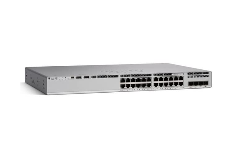 CISCO Catalyst 9200 C9200L-24P-4X Layer 3 Switch - 24 X Gigabit Ethernet Network, 4 x 10 Gigabit Ethernet Uplink - Manejable - Par trenzado, fibra óptica - Modular - Compatible con 3 capas