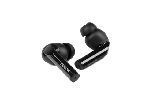 Denon AH-C840NCW - Auriculares intrauditivos inalámbricos Bluooth con cancelación Activa de Ruido, Resistentes al Agua, Llamada cristalina, Color Negro
