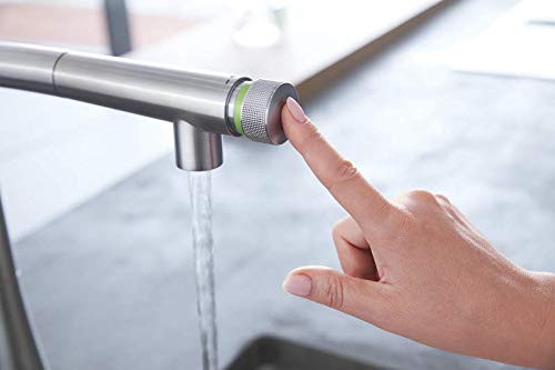 Grohe Zedra Smart Control L - grifo de cocina con Smartcontrol integrado, Supersteel (31593DC2)