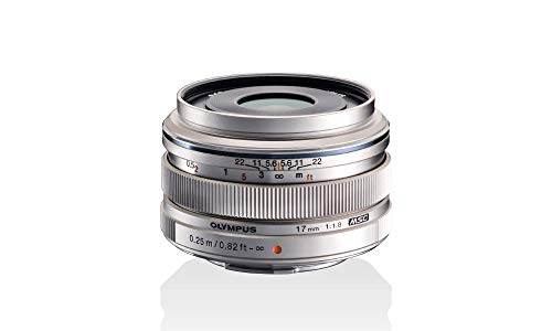 Olympus Objetivo M.Zuiko Digital 17 mm F1.8, Longitud Focal Fija rápida, Apto para Todas Las cámaras MFT (Modelos Olympus OM-D & Pen, Serie G de Panasonic), Plata