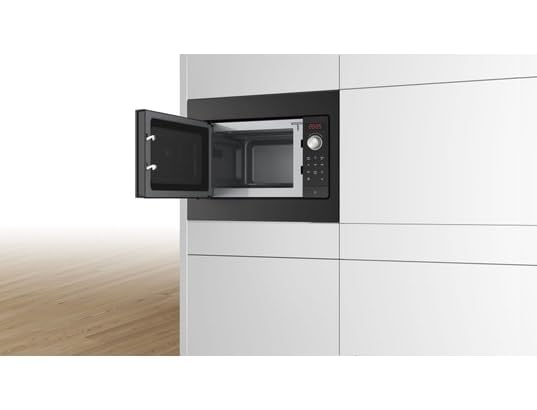 Bosch BFL523MB3F, Serie 2, Microondas, Empotrable, Negro