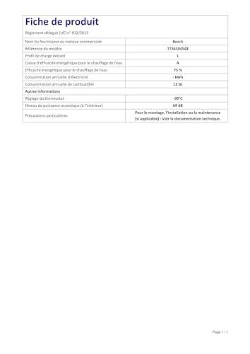 Bosch 7736504548 Calentador de Agua Hydrobattery Metano Habitación Abierta, Color Blanco
