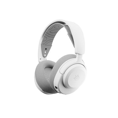 SteelSeries Arctis Nova 3X Wireless Auriculares Gaming multiplataforma - App - Batería 40h - Controladores magnéticos de neodimio - 2,4 GHz/Bluetooth - Micro extraíble - Xbox, PS, PC, Switch -Blanco
