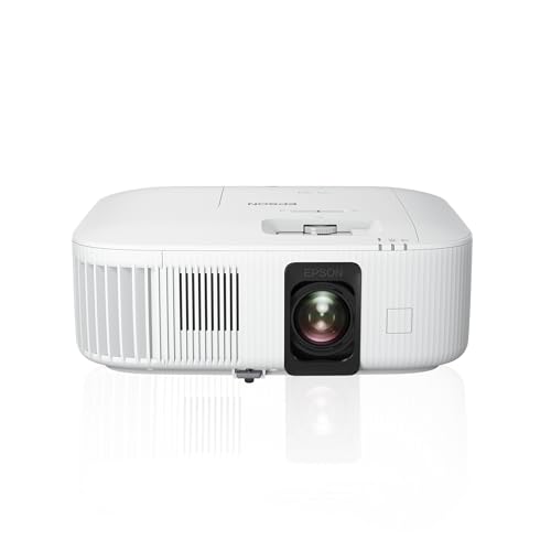 Epson EH-TW6250, Proyector 4K Pro-UHD Home Cinema & Gaming con Android TV, 2800 lúmenes, Contraste 35.000:1, Lámpara Larga Duración 7500 Horas, Pantalla hasta 500”, Tecnología 3LCD