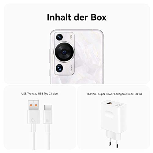 HUAWEI P60 Pro Smartphone, 12GB+512GB, Cámara XMAGE con Ultrailuminación, Resistente Cristal Kunlun Glass, Pantalla LTPO de 6.67", 1-120 Hz de Frecuencia de Actualización Adaptable, Rococo Pearl