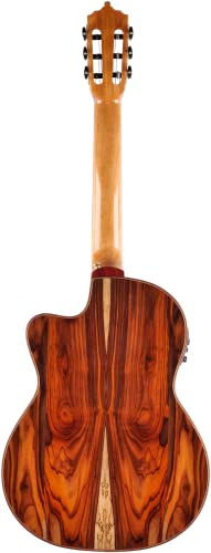 ARTESANO Guitarra de concierto, Nuevo Rojo Cut, eSonido Preamplificador
