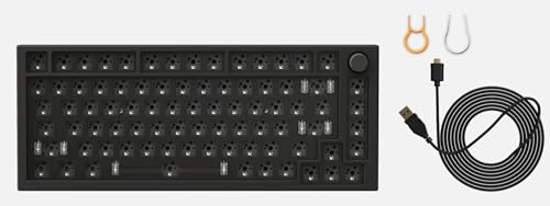 Glorious Gaming GMMK PRO 75% Barebones (solo carcasa) - Teclado gaming mecánico modular, TKL, carcasa de 1,5 kg, RGB, personalizable, switches de 5 pines, distribuciones internacional / ISO - Negro