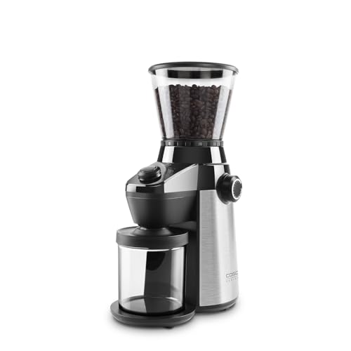 Caso Barista Flavour, Eléctrico Diseño de Molinillo de café, Grado de molienda en 15 Niveles con Molinillo de Acero Inoxidable Resistente, aromaschonend, para un café & Café expreso