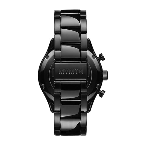 MVMT Reloj Analógico de Cuarzo Multifunción para Hombre con Correa de Acero Inoxidable Negra - 28000232-D