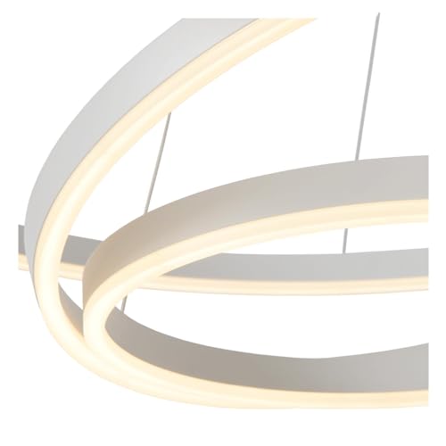 LUCIDE TRINITI - Lámpara colgante - Ø 80 cm - LED Regul. - 3000K - Blanco