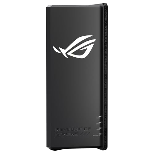 ASUS ROG Strix GS-BE18000 Router Gaming WiFi 7 tribanda, 18000 Mbps, Cobertura de hasta 307 m2, 8 Puertos 2.5G, 2 Puertos Gaming, CPU de Cuatro núcleos a 2.0 GHz, aceleración de Juegos, VPN, AiMesh