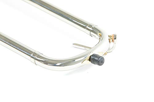 Roy Benson Trombón tenor en Sib/F TT-236F (válvula de cuarto de galón, calibre de 13,34 mm, campana de latón de 8", máxima brillantez de sonido, diseño ergonómico, en un práctico estuche con forma)