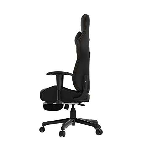 Anda Seat Jungle 2 Pro Escritorio ergonómica de Piel con Cuello y Respaldo Lumbar, Asiento, sillas de Juego para Adultos y Adolescentes, Medium, Negro