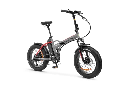 Argento- Foldable E-Bike Mini MAX Silver Bicicletas, Multicolor, Única Talla (8052870486639)
