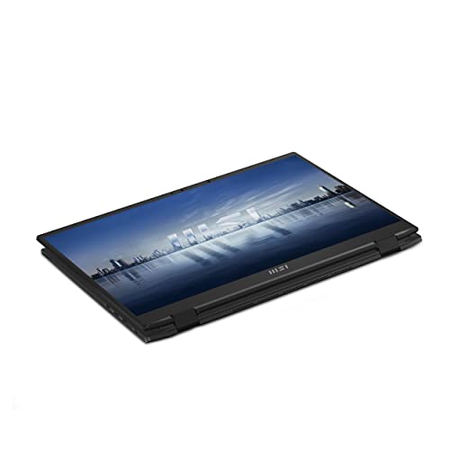 MSI Summit E14FlipEvo A13MT-227ES - Ordenador portátil Táctil, 14' 16:10 QHD+ 60Hz (Intel Core i7-1360P, 16GB, 1TB SSD, Iris Xe Graphics, Windows 11 Home Plus) Ink Black, Teclado QWERTY español