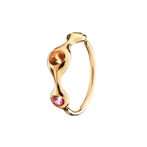 Pandora 970113MX3-60 - Anillo de oro amarillo de 18 quilates, talla 20 (19,1 mm)