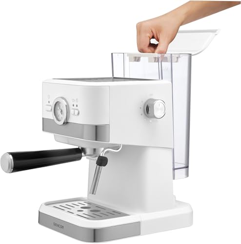 SENCOR Máquina de café expreso y CAPUCINO SES 1720WH