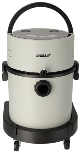 Dedra Aspirador 2 en 1, 1200 W, depósito de 20 l, 1200 W, con Sistema de pulverización y Polvo teledirigido y Cuatro Modos de Funcionamiento, depósito de plástico Resistente, con Interruptor de