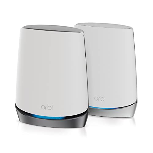 NETGEAR Orbi Router 5G Mesh WiFi 6 TriBanda NBK752 - Router con 1 extensor satélite, Cobertura de hasta 350 m2, 40 dispositivos, AX4200 (hasta 4,2 Gbps)