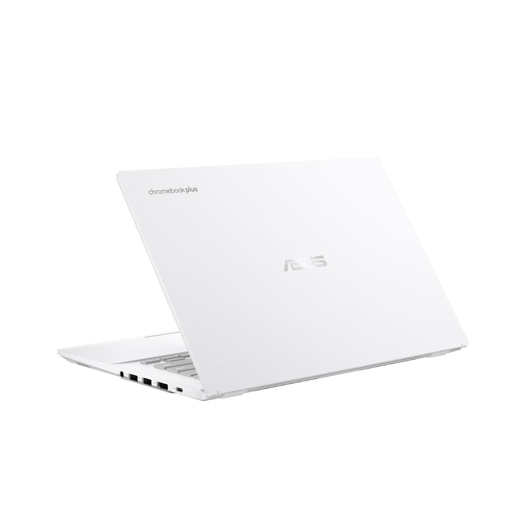 ASUS Chromebook Plus CX34 CX3402CBA-PQ0105 - Ordenador Portátil 14" Full HD (Intel Core i3-1215U, 8GB RAM, 128GB UFS, UHD Graphics, ChromeOS) Blanco Perla - Teclado QWERTY español