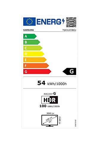SAMSUNG TV The Sero 2023 43LS05B Smart TV de 43" con Display Mate, Primer TV Vertical, Tecnología Quantum dot, Potente sistema de audio y SolarCell Remote Control