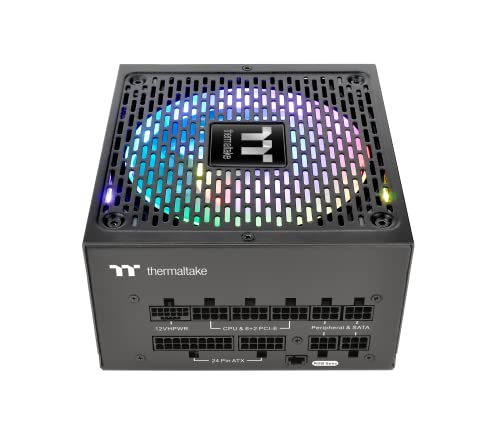 Thermaltake Toughpower GF 3 ARGB 750W | PC ATX 3.0 Power Supply | PCIe Gen 5.0 | 80-Plus-Gold | Fully Modular | Quiet 140 Fan | EU Certified | Black