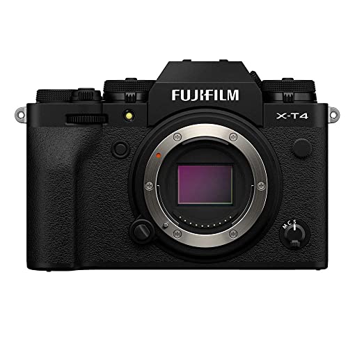 Fujifilm X-T4 - Cámara digital sin espejo de objetivo intercambiable, Color Negro