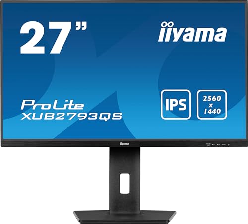 iiyama Monitor XUB2793QS-B7-27, IPS, 2560x1440/100Hz, 1H1DP, HAS